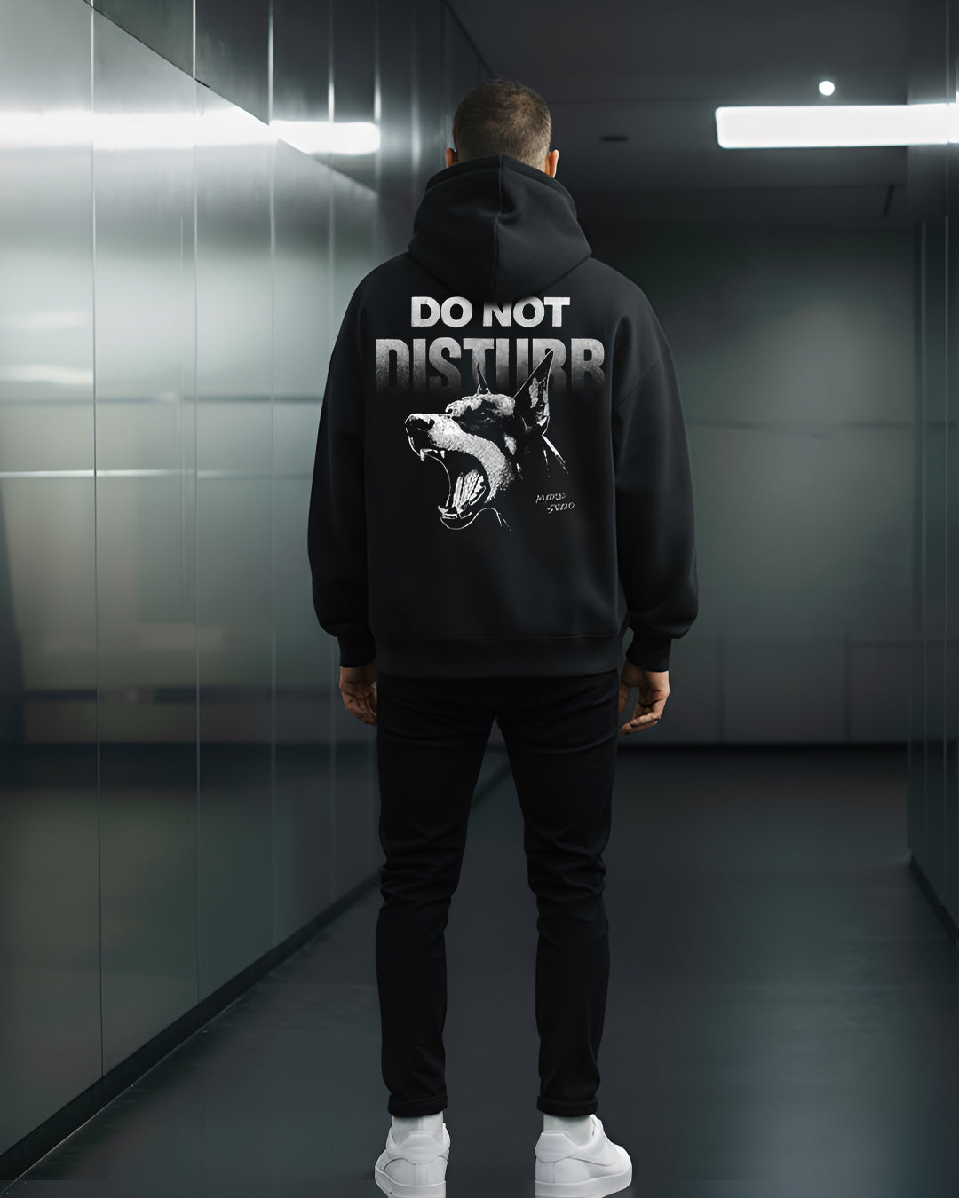 HANORAC "DO NOT DISTURB" NEGRU