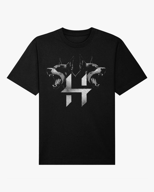 TRICOU OVERSIZED "HOUNDS" NEGRU