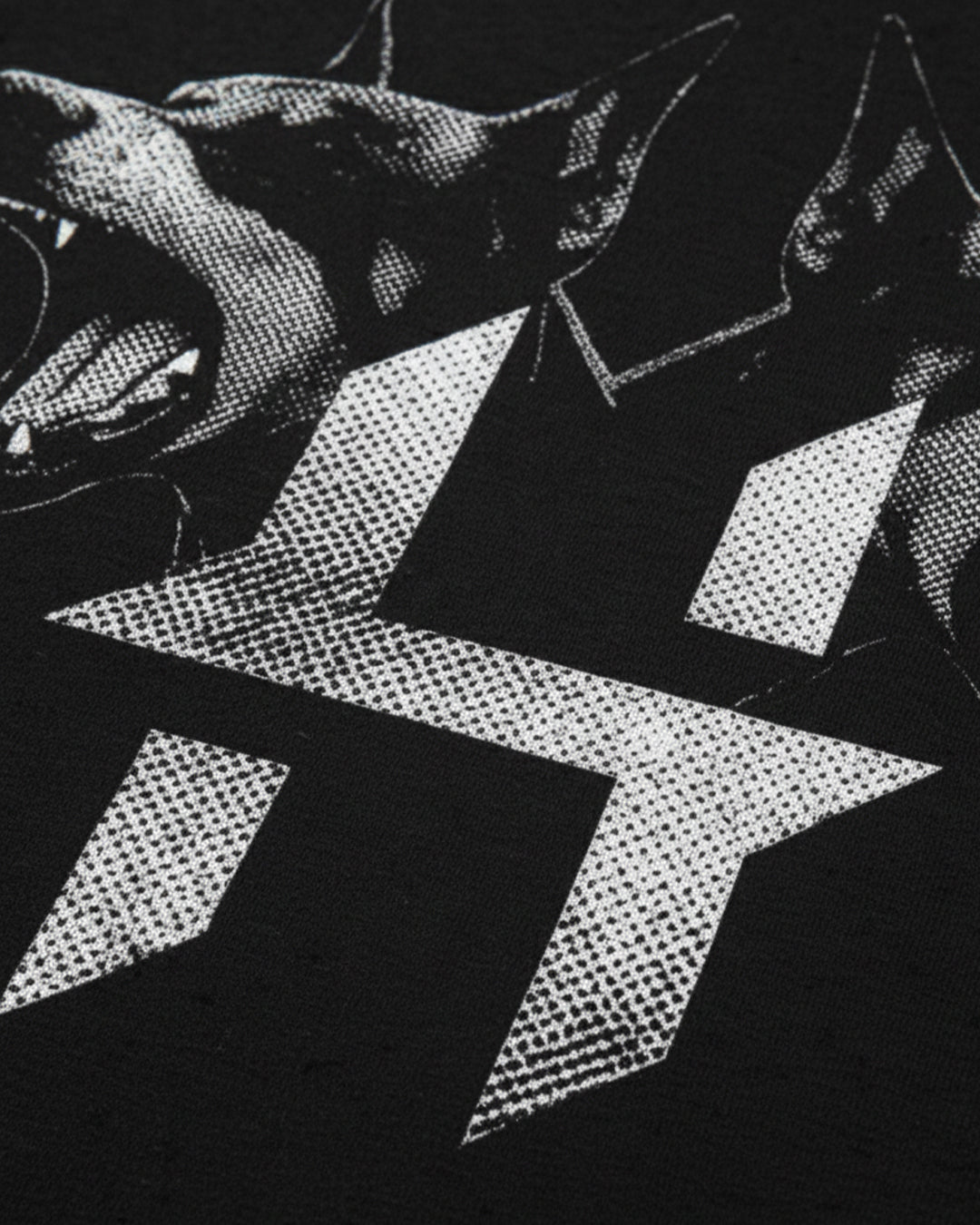 TRICOU OVERSIZED "HOUNDS" NEGRU