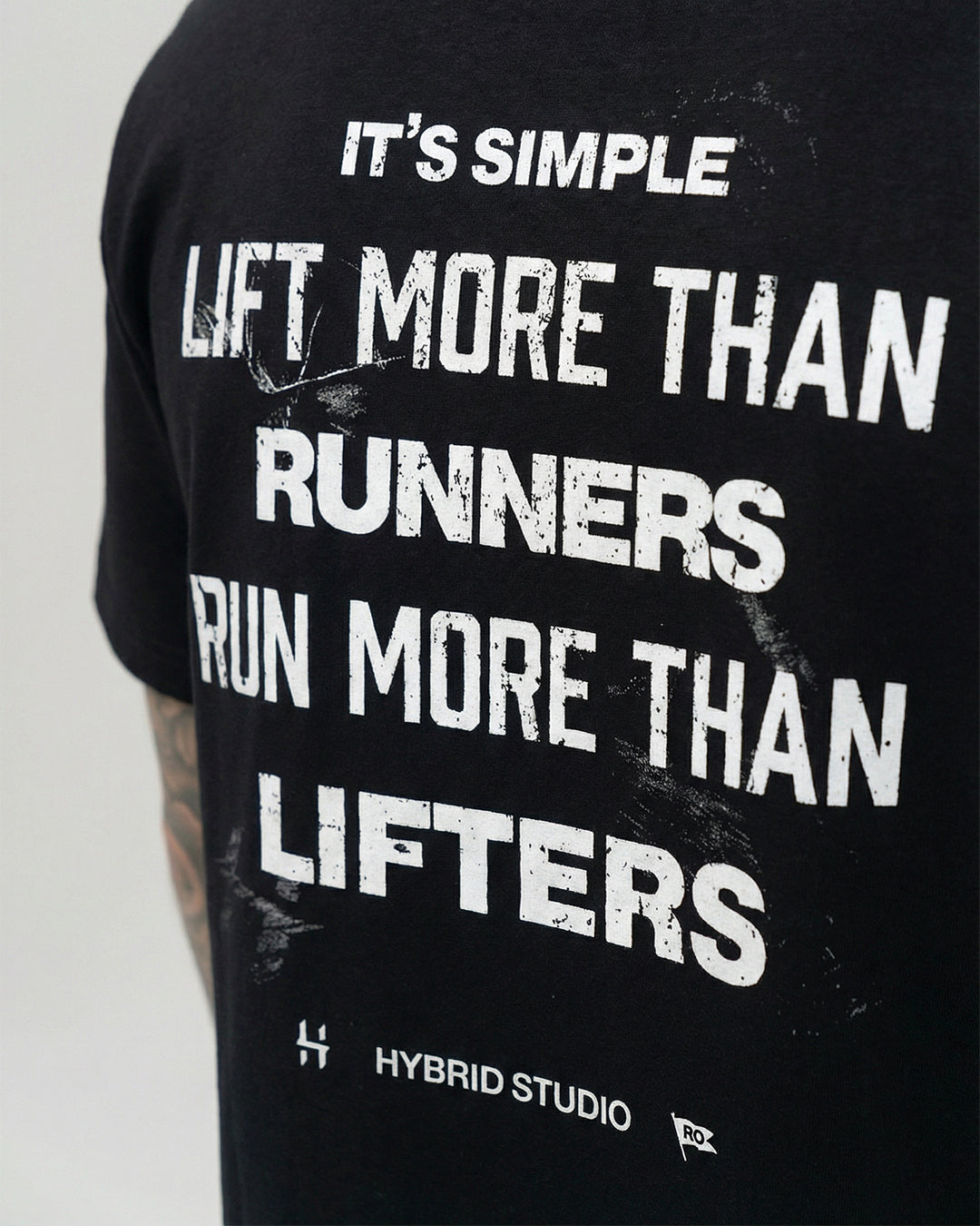 "IT'S SIMPLE" BLACK OVERSIZED T-SHIRT