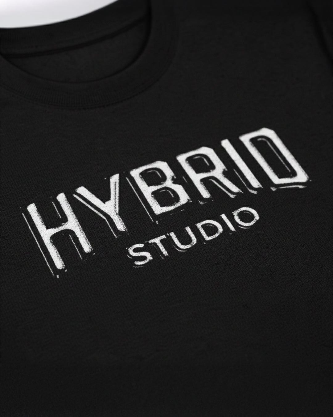 TRICOU OVERSIZED "HYBRID METAL" NEGRU