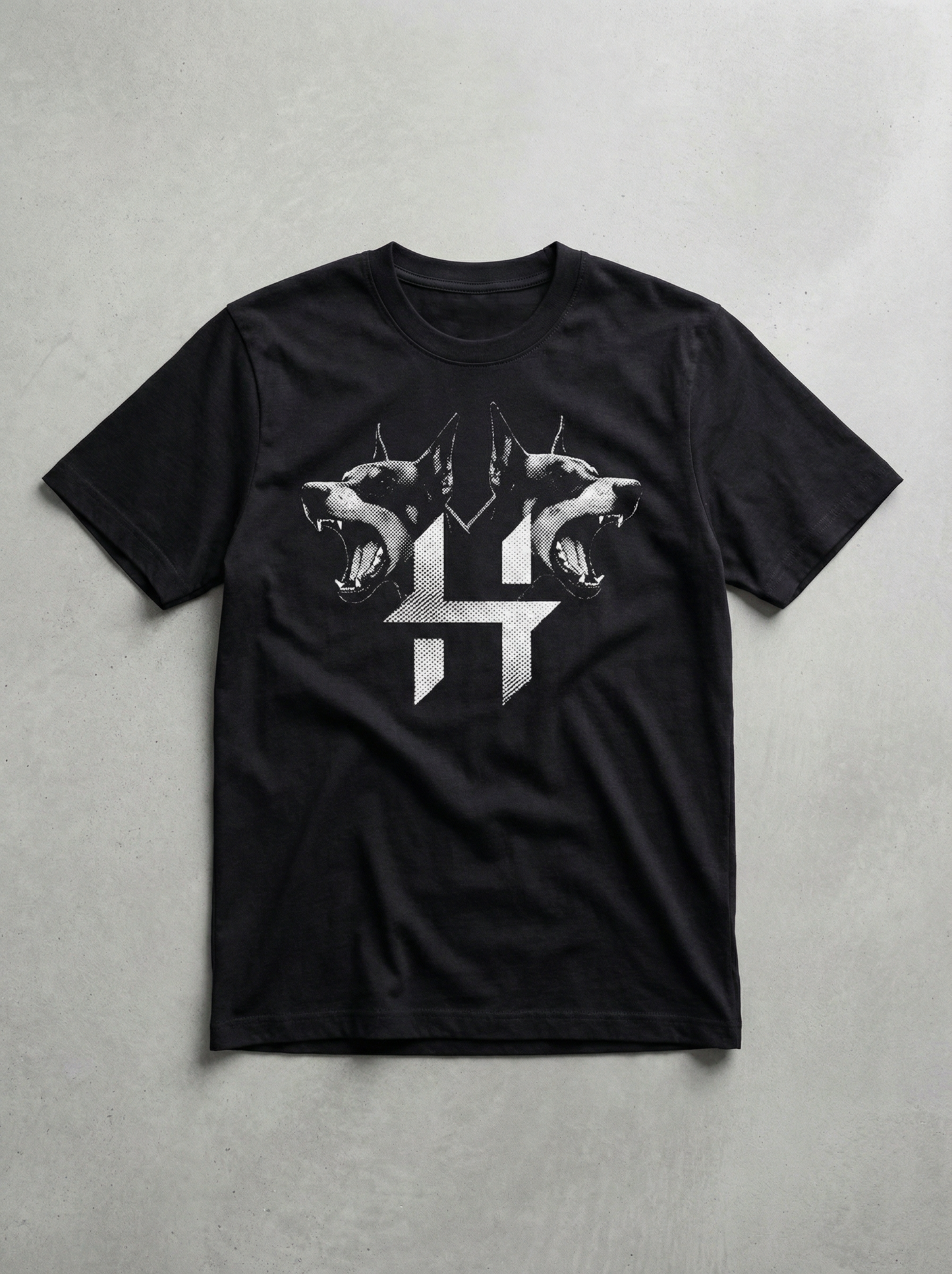 TRICOU OVERSIZED "HOUNDS" NEGRU