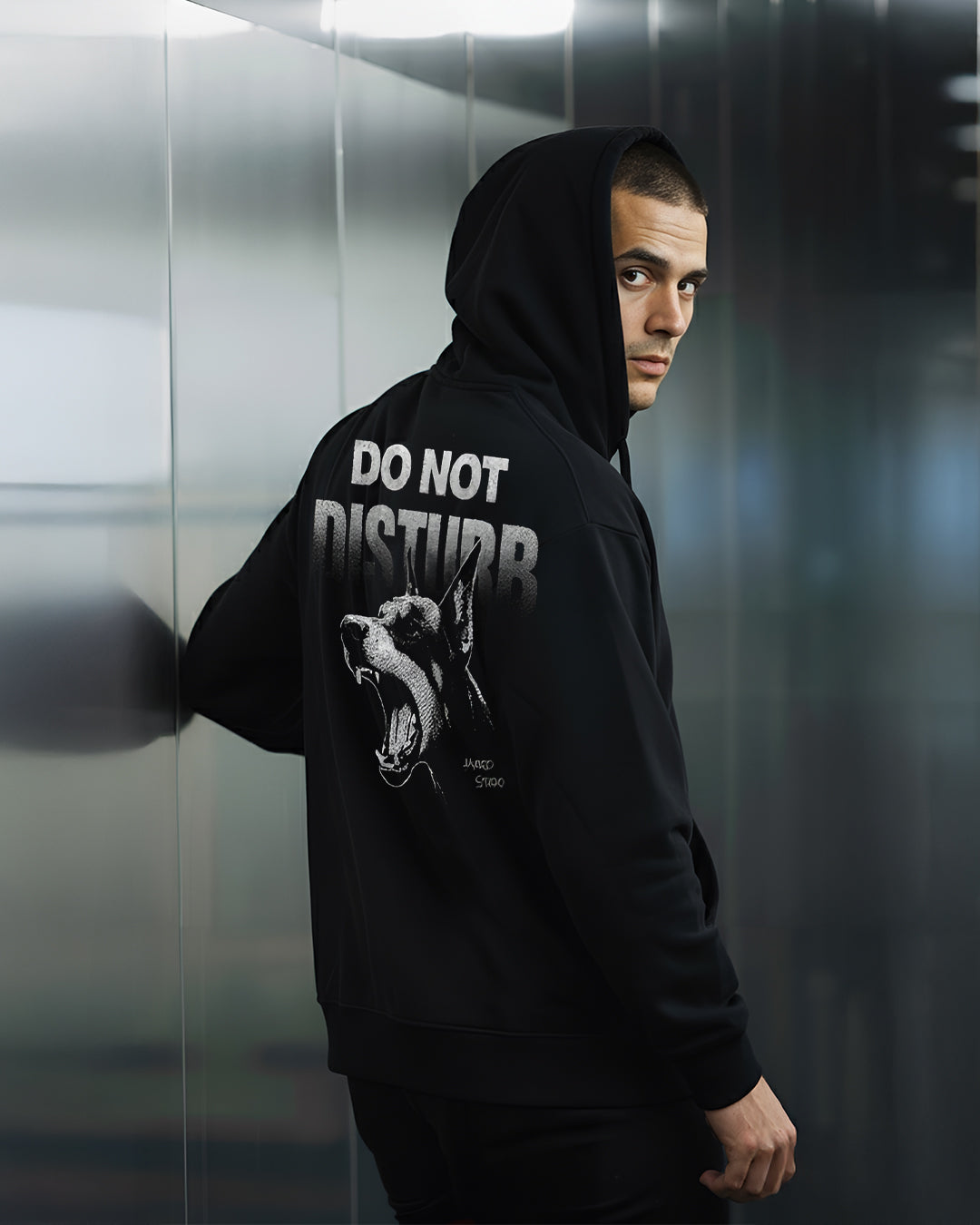 HANORAC "DO NOT DISTURB" NEGRU