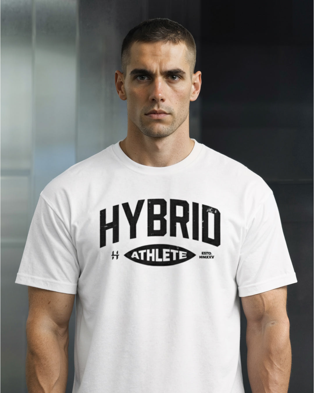 TRICOU OVERSIZED "HYBRID ATHLETE" ALB