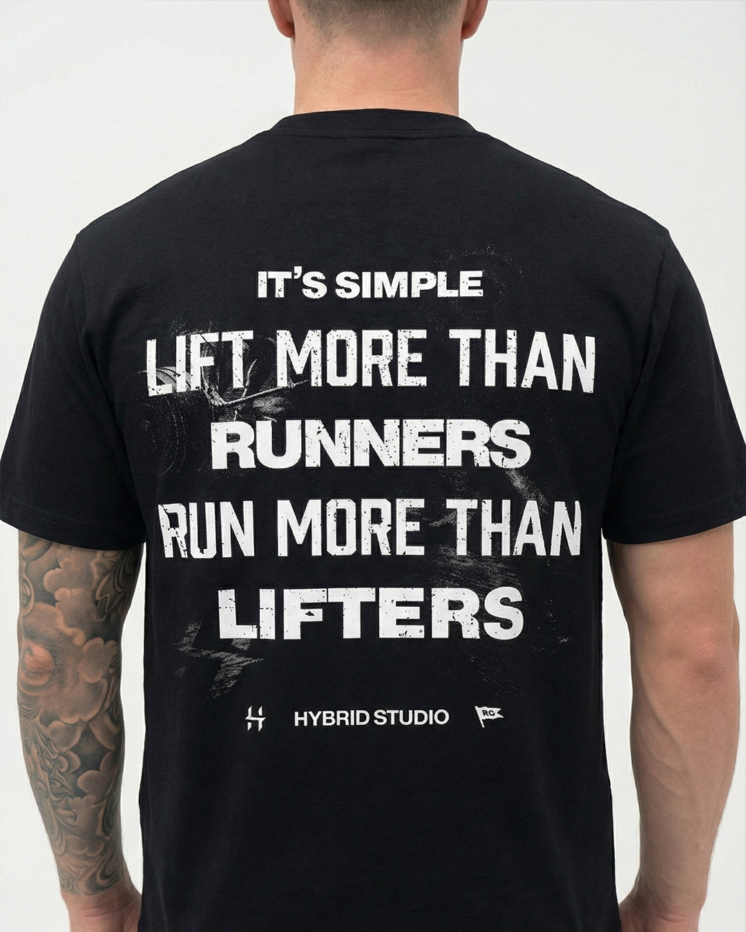 "IT'S SIMPLE" BLACK OVERSIZED T-SHIRT