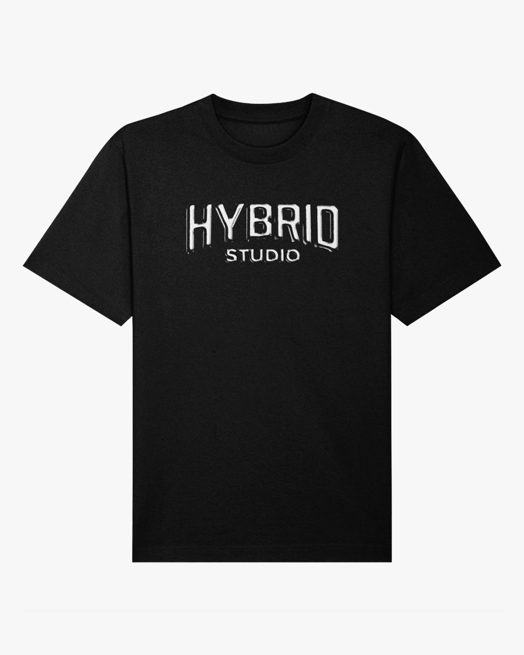 TRICOU OVERSIZED "HYBRID METAL" NEGRU